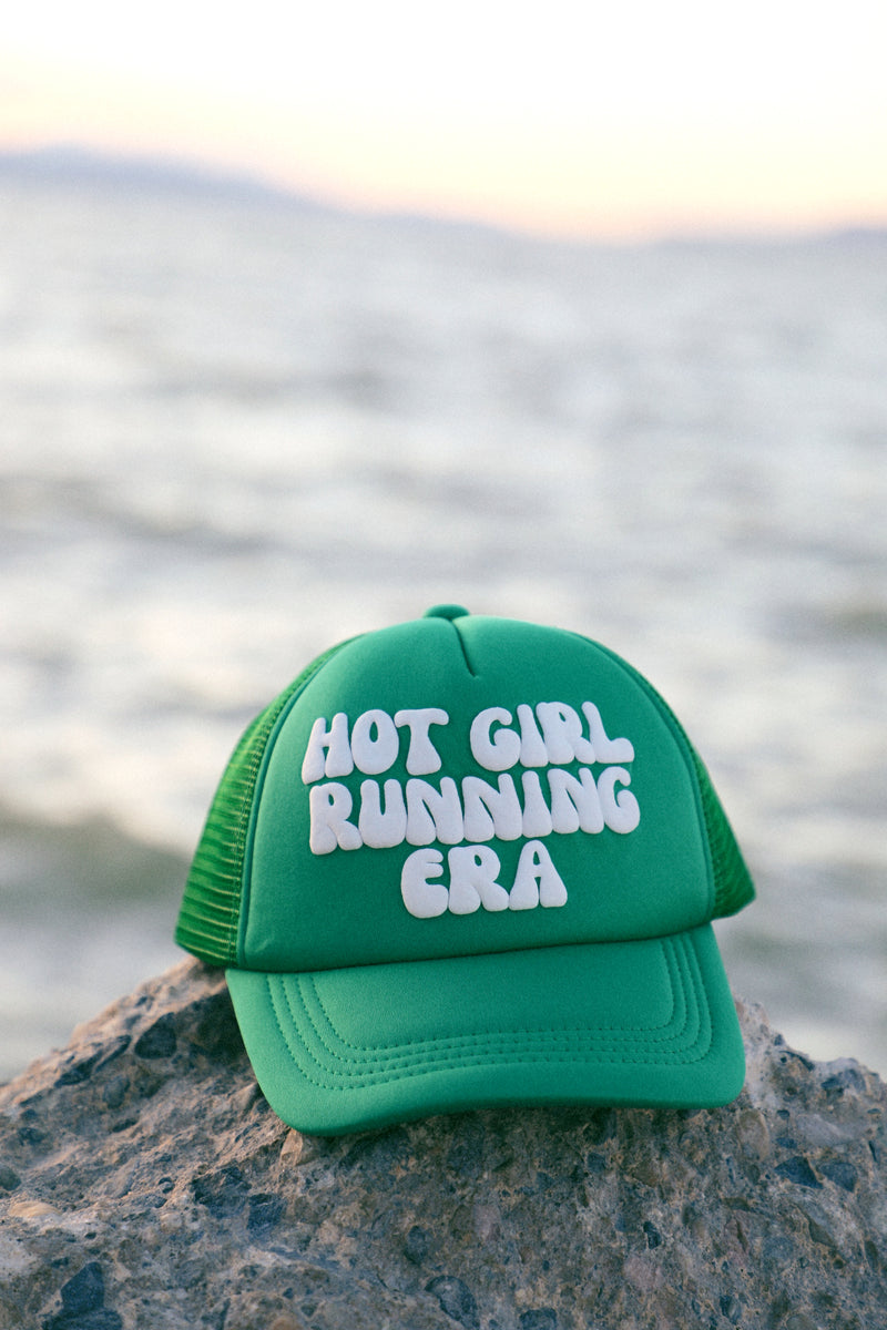 HOT GIRL RUNNING ERA HAT // GREEN