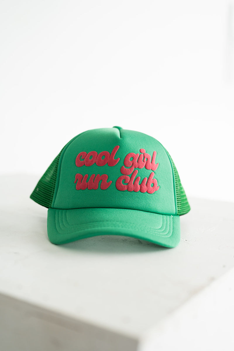 COOL GIRL RUN CLUB HAT // GREEN