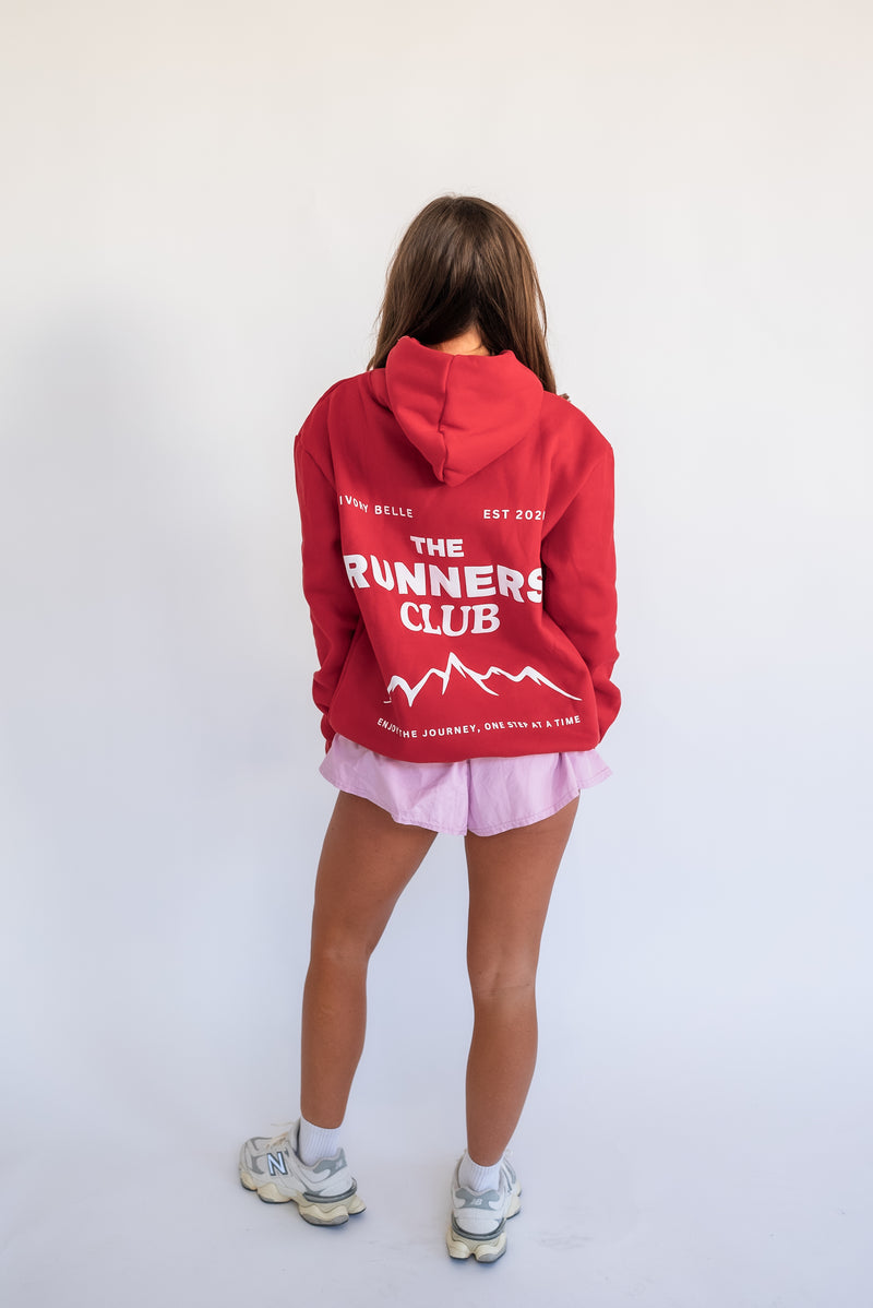 THE RUNNERS CLUB HOODIE // RED